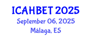 International Conference on Advanced Hydrogen-Based Energy Technologies (ICAHBET) September 06, 2025 - Málaga, Spain