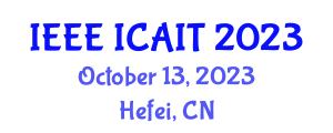 International Conference on Advanced Infocomm Technology (IEEE ICAIT) October 13, 2023 - Hefei, China International Conference on Advanced Infocomm Technology (IEEE ICAIT) October 13, 2023 - Hefei, China