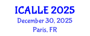 International Conference on Advanced Linguistics and Language Education (ICALLE) December 30, 2025 - Paris, France