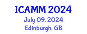 International Conference on Advanced Manufacturing and Materials (ICAMM) July 09, 2024 - Edinburgh, United Kingdom