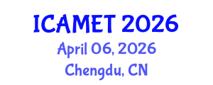 International Conference on Advanced Manufacturing Engineering and Technologies (ICAMET) April 06, 2026 - Chengdu, China International Conference on Advanced Manufacturing Engineering and Technologies (ICAMET) April 06, 2026 - Chengdu, China