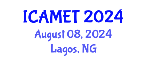International Conference on Advanced Material Engineering and Technology (ICAMET) August 08, 2024 - Lagos, Nigeria