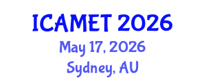 International Conference on Advanced Material Engineering and Technology (ICAMET) May 17, 2026 - Sydney, Australia