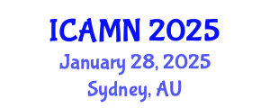 International Conference on Advanced Materials and Nanomaterials (ICAMN) January 28, 2025 - Sydney, Australia
