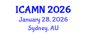 International Conference on Advanced Materials and Nanomaterials (ICAMN) January 28, 2026 - Sydney, Australia