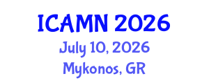 International Conference on Advanced Materials and Nanomaterials (ICAMN) July 10, 2026 - Mykonos, Greece