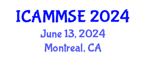 International Conference on Advanced Materials, Mechanics and Structural Engineering (ICAMMSE) June 13, 2024 - Montreal, Canada