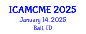 International Conference on Advanced Motion Control and Mechanical Engineering (ICAMCME) January 14, 2025 - Bali, Indonesia