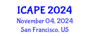 International Conference on Advanced Pavement Engineering (ICAPE) November 04, 2024 - San Francisco, United States