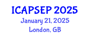International Conference on Advanced Pedagogical Sciences and Educational Policies (ICAPSEP) January 21, 2025 - London, United Kingdom