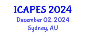 International Conference on Advanced Pedagogy and Educational Sciences (ICAPES) December 02, 2024 - Sydney, Australia