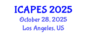 International Conference on Advanced Pedagogy and Educational Sciences (ICAPES) October 28, 2025 - Los Angeles, United States