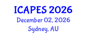 International Conference on Advanced Pedagogy and Educational Sciences (ICAPES) December 02, 2026 - Sydney, Australia International Conference on Advanced Pedagogy and Educational Sciences (ICAPES) December 02, 2026 - Sydney, Australia