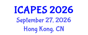 International Conference on Advanced Pedagogy and Educational Sciences (ICAPES) September 27, 2026 - Hong Kong, China