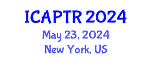 International Conference on Advanced Pharmaceutical Technology and Research (ICAPTR) May 23, 2024 - New York, United States
