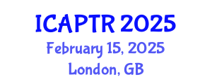 International Conference on Advanced Pharmaceutical Technology and Research (ICAPTR) February 15, 2025 - London, United Kingdom