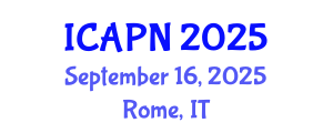 International Conference on Advanced Practice Nursing (ICAPN) September 16, 2025 - Rome, Italy