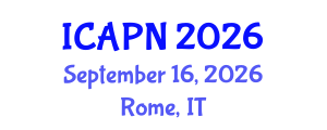 International Conference on Advanced Practice Nursing (ICAPN) September 16, 2026 - Rome, Italy