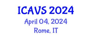 International Conference on Advanced Vibrational Spectroscopy (ICAVS) April 04, 2024 - Rome, Italy