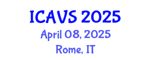 International Conference on Advanced Vibrational Spectroscopy (ICAVS) April 08, 2025 - Rome, Italy