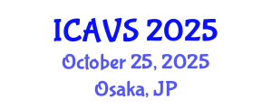 International Conference on Advanced Vibrational Spectroscopy (ICAVS) October 25, 2025 - Osaka, Japan