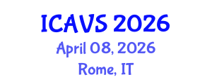 International Conference on Advanced Vibrational Spectroscopy (ICAVS) April 08, 2026 - Rome, Italy