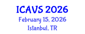 International Conference on Advanced Vibrational Spectroscopy (ICAVS) February 15, 2026 - Istanbul, Turkey