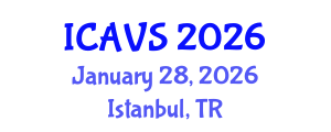 International Conference on Advanced Vibrational Spectroscopy (ICAVS) January 28, 2026 - Istanbul, Turkey