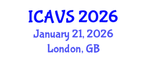 International Conference on Advanced Vibrational Spectroscopy (ICAVS) January 21, 2026 - London, United Kingdom