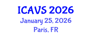 International Conference on Advanced Vibrational Spectroscopy (ICAVS) January 25, 2026 - Paris, France