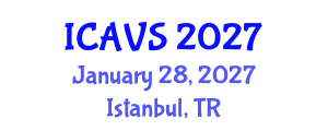 International Conference on Advanced Vibrational Spectroscopy (ICAVS) January 28, 2027 - Istanbul, Turkey International Conference on Advanced Vibrational Spectroscopy (ICAVS) January 28, 2027 - Istanbul, Turkey
