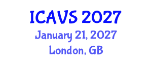 International Conference on Advanced Vibrational Spectroscopy (ICAVS) January 21, 2027 - London, United Kingdom International Conference on Advanced Vibrational Spectroscopy (ICAVS) January 21, 2027 - London, United Kingdom