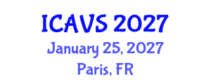 International Conference on Advanced Vibrational Spectroscopy (ICAVS) January 25, 2027 - Paris, France International Conference on Advanced Vibrational Spectroscopy (ICAVS) January 25, 2027 - Paris, France