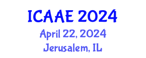 International Conference on Advances in Aerospace Engineering (ICAAE) April 22, 2024 - Jerusalem, Israel