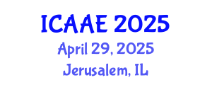 International Conference on Advances in Aerospace Engineering (ICAAE) April 29, 2025 - Jerusalem, Israel