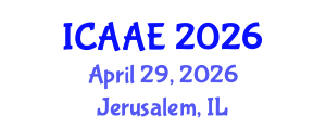 International Conference on Advances in Aerospace Engineering (ICAAE) April 29, 2026 - Jerusalem, Israel