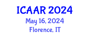 International Conference on Advances in Aging Research (ICAAR) May 16, 2024 - Florence, Italy