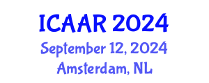 International Conference on Advances in Aging Research (ICAAR) September 12, 2024 - Amsterdam, Netherlands