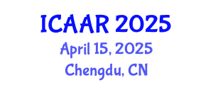 International Conference on Advances in Aging Research (ICAAR) April 15, 2025 - Chengdu, China