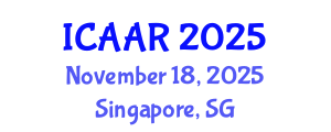 International Conference on Advances in Aging Research (ICAAR) November 18, 2025 - Singapore, Singapore