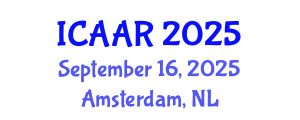 International Conference on Advances in Aging Research (ICAAR) September 16, 2025 - Amsterdam, Netherlands