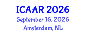 International Conference on Advances in Aging Research (ICAAR) September 16, 2026 - Amsterdam, Netherlands