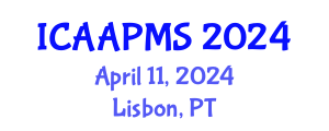 International Conference on Advances in Applied Physics and Materials Science (ICAAPMS) April 11, 2024 - Lisbon, Portugal