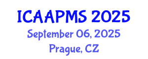International Conference on Advances in Applied Physics and Materials Science (ICAAPMS) September 06, 2025 - Prague, Czechia