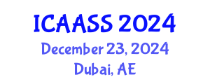 International Conference on Advances in Applied Sport Science (ICAASS) December 23, 2024 - Dubai, United Arab Emirates