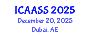 International Conference on Advances in Applied Sport Science (ICAASS) December 20, 2025 - Dubai, United Arab Emirates