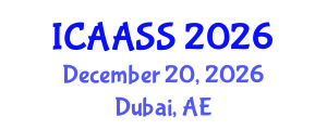 International Conference on Advances in Applied Sport Science (ICAASS) December 20, 2026 - Dubai, United Arab Emirates International Conference on Advances in Applied Sport Science (ICAASS) December 20, 2026 - Dubai, United Arab Emirates