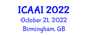 International Conference on Advances in Artificial Intelligence (ICAAI) October 21, 2022 - Birmingham, United Kingdom