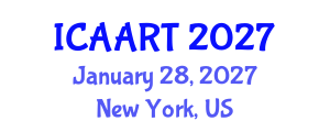International Conference on Advances in Augmented Reality Technologies (ICAART) January 28, 2027 - New York, United States International Conference on Advances in Augmented Reality Technologies (ICAART) January 28, 2027 - New York, United States