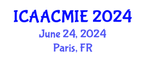 International Conference on Advances in Automatic Control, Mechatronics and Industrial Engineering (ICAACMIE) June 24, 2024 - Paris, France
